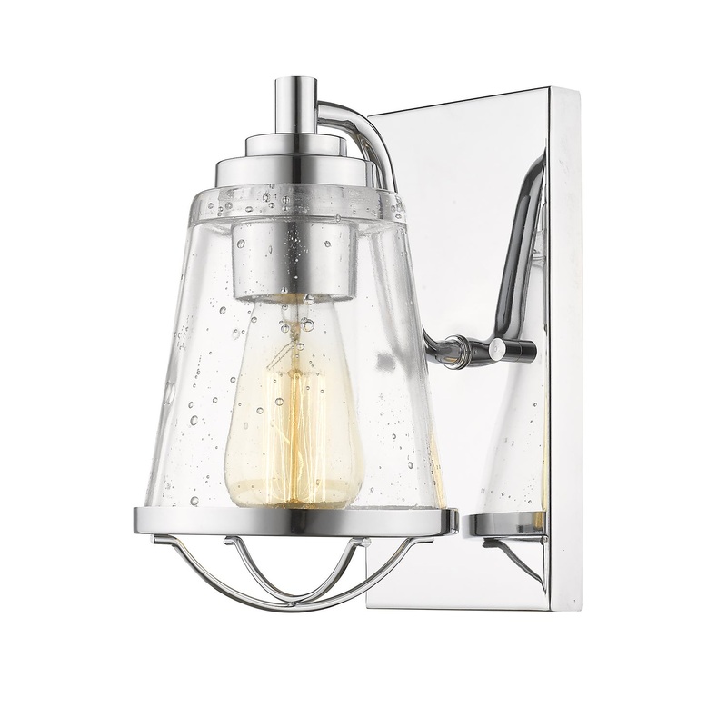 Z-Lite 444-1S-CH Mariner One Light Wall Sconce, Chrome
