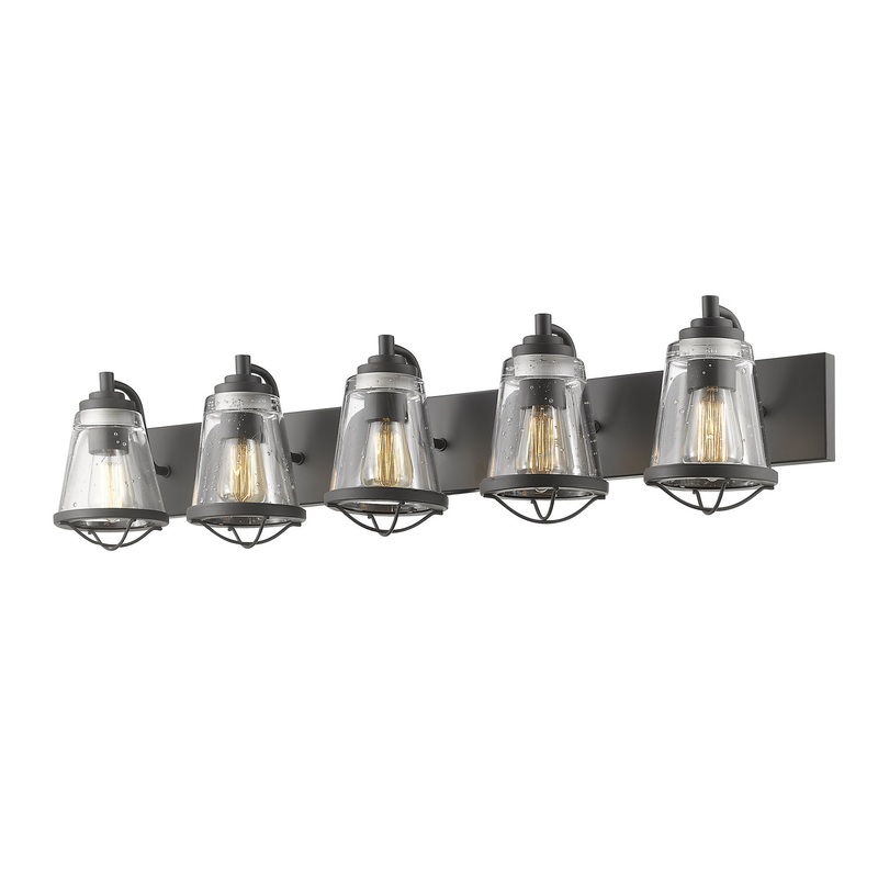 Z-Lite 444-5V-BRZ Mariner Five Light Vanity, Bronze