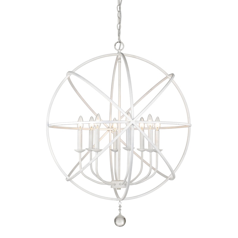 Z-Lite 458-30MW Tull Eight Light Chandelier, Matte White