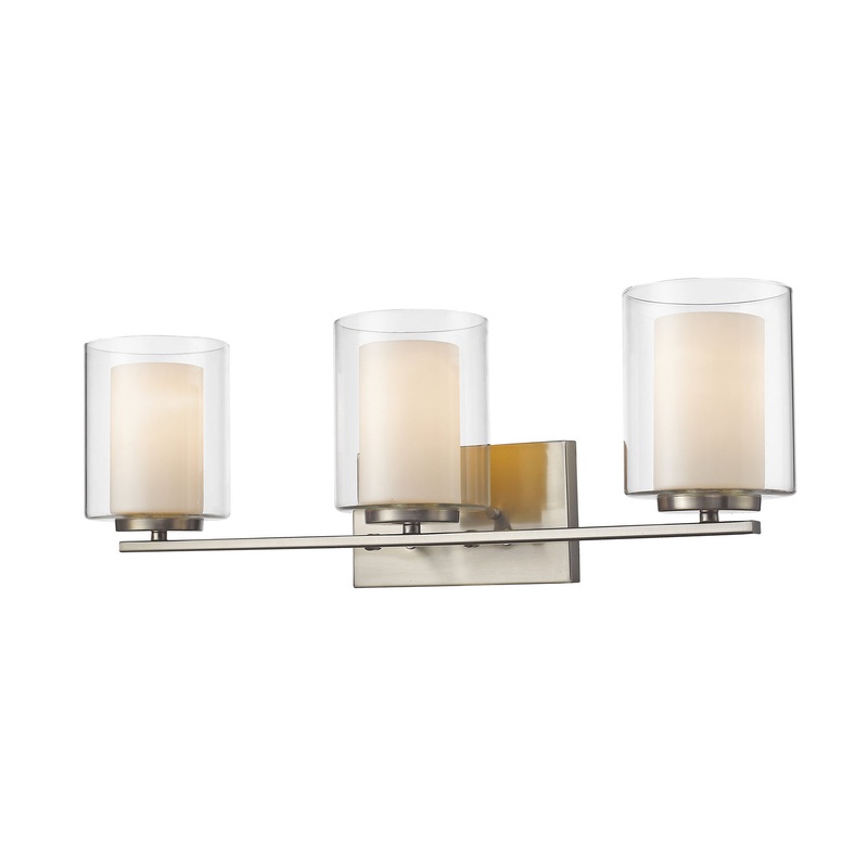Z-Lite 426-3V-BN Willow Three Light Vanity, Brushed Nickel