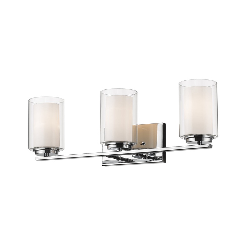 Z-Lite 426-3V-CH Willow Three Light Vanity, Chrome