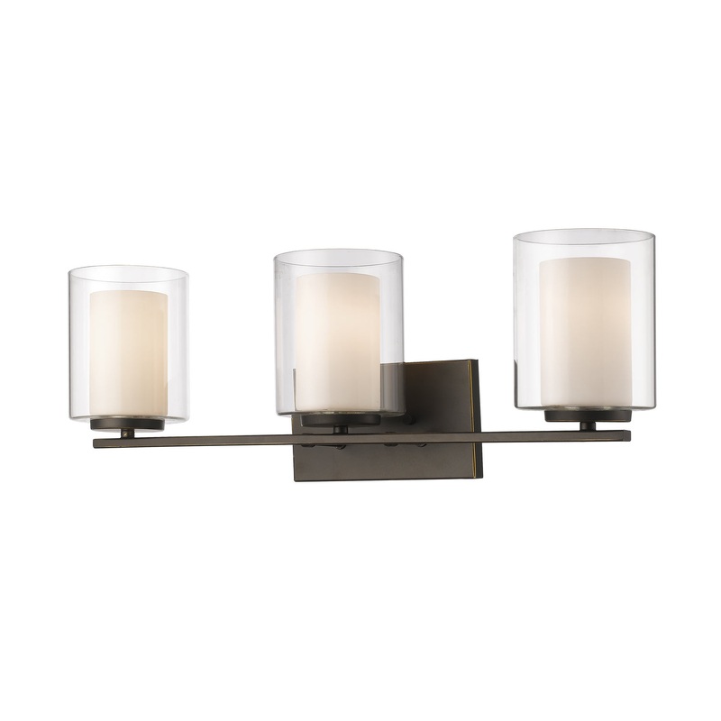Z-Lite 426-3V-OB Willow Three Light Vanity, Olde Bronze