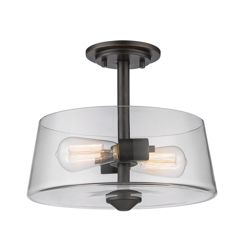 Z-Lite 428SF2-OB Annora Two Light Semi Flush Mount, Olde Bronze