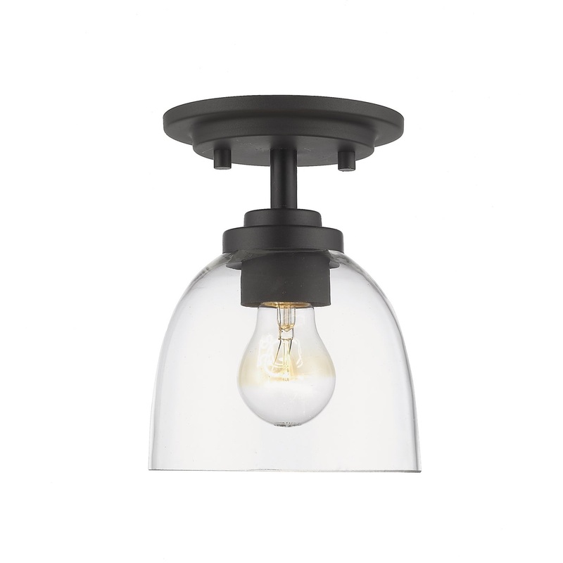Z-Lite 460F1-BRZ Ashton One Light Flush Mount, Bronze
