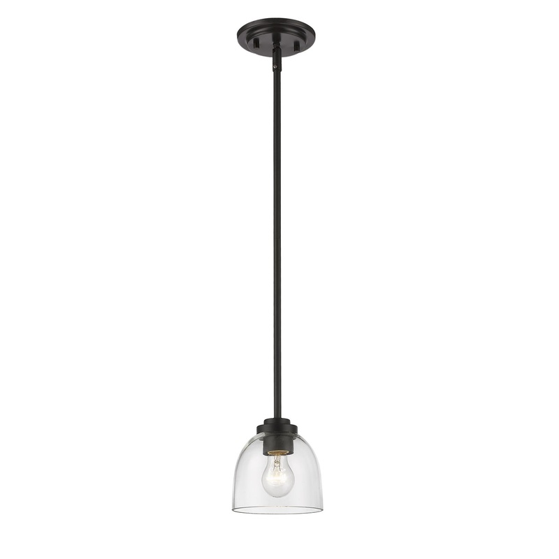 Z-Lite 460MP-BRZ Ashton One Light Mini Pendant, Bronze
