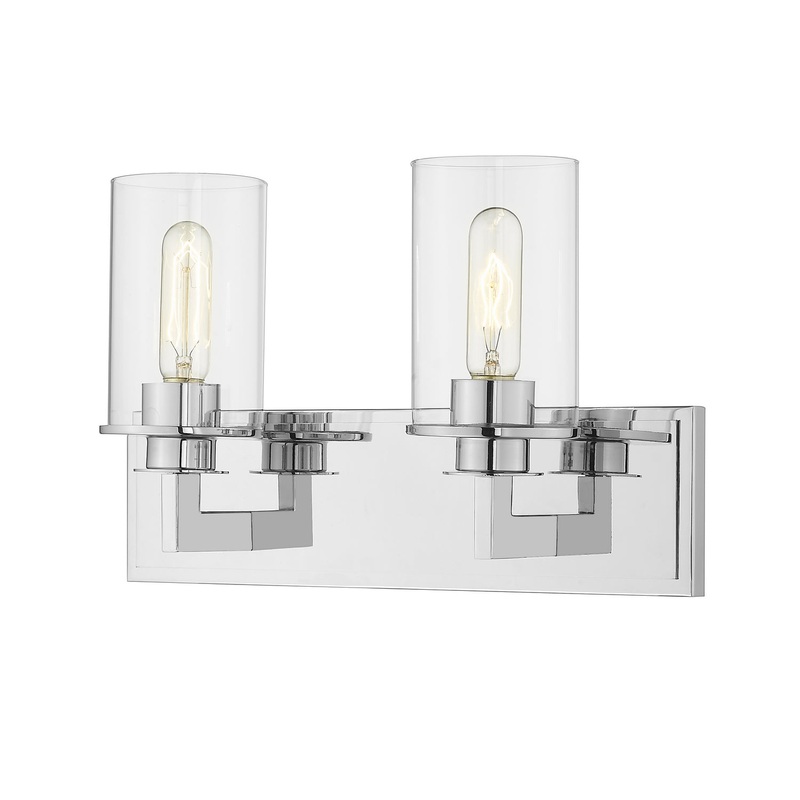 Z-Lite 462-2V-CH Savannah Two Light Vanity, Chrome