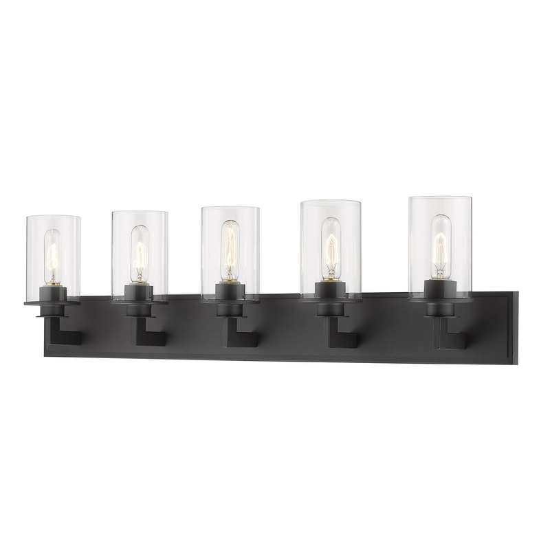Z-Lite 462-5V-BRZ Savannah Five Light Vanity, Bronze