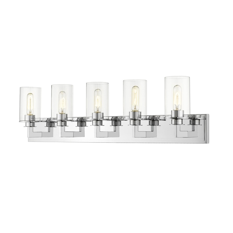 Z-Lite 462-5V-CH Savannah Five Light Vanity, Chrome