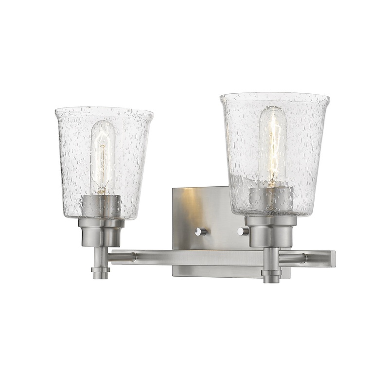 Z-Lite 464-2V-BN Bohin Two Light Vanity, Brushed Nickel