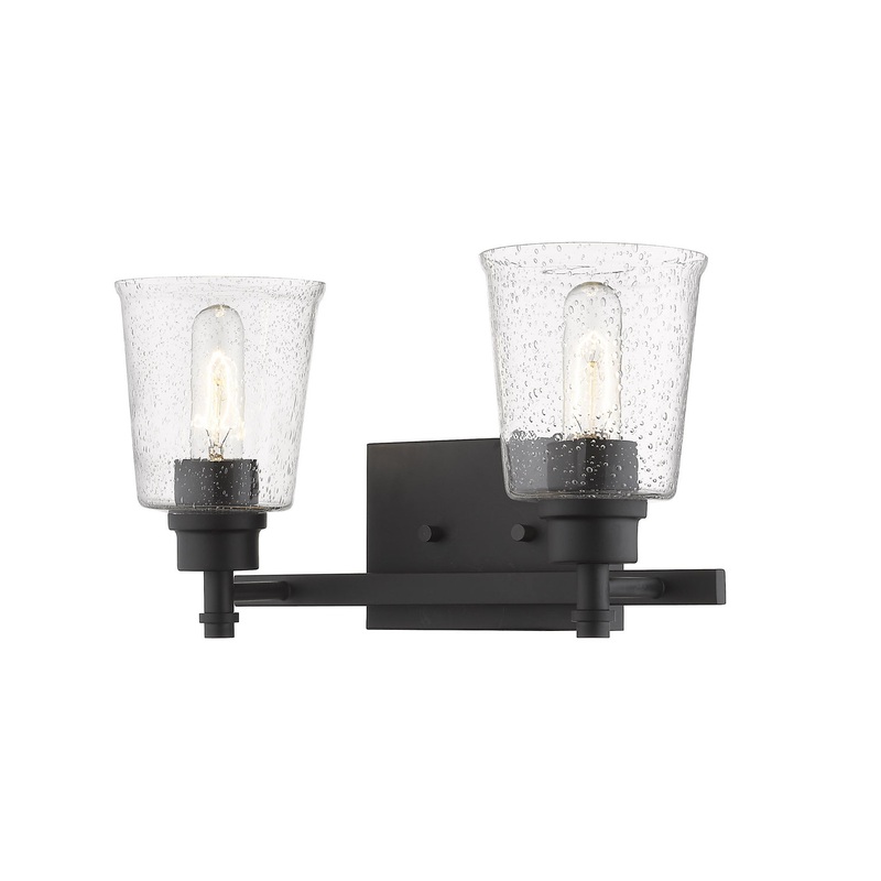 Z-Lite 464-2V-MB Bohin Two Light Vanity, Matte Black