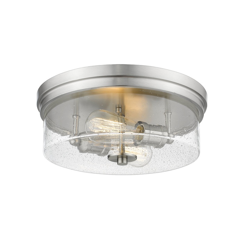 Z-Lite 464F13-BN Bohin Two Light Flush Mount, Brushed Nickel