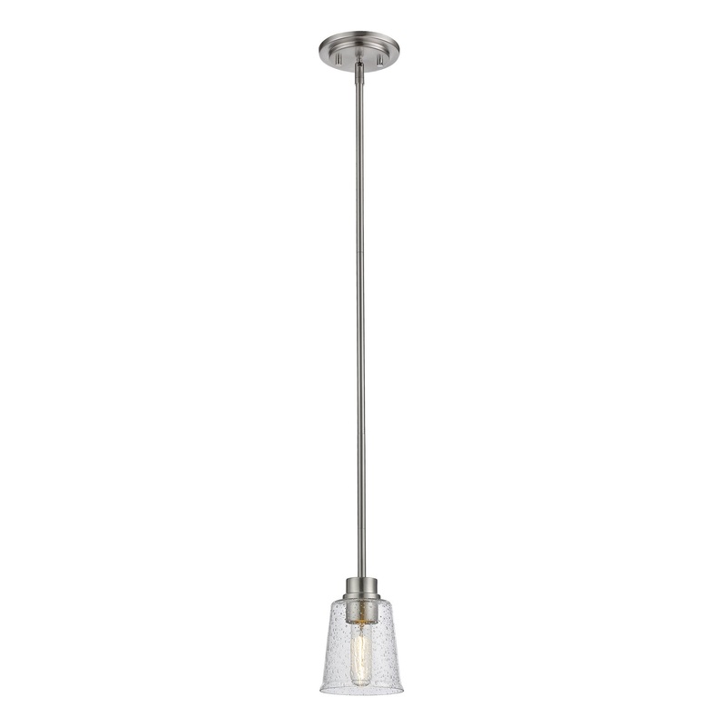 Z-Lite 464MP-BN Bohin One Light Mini Pendant, Brushed Nickel