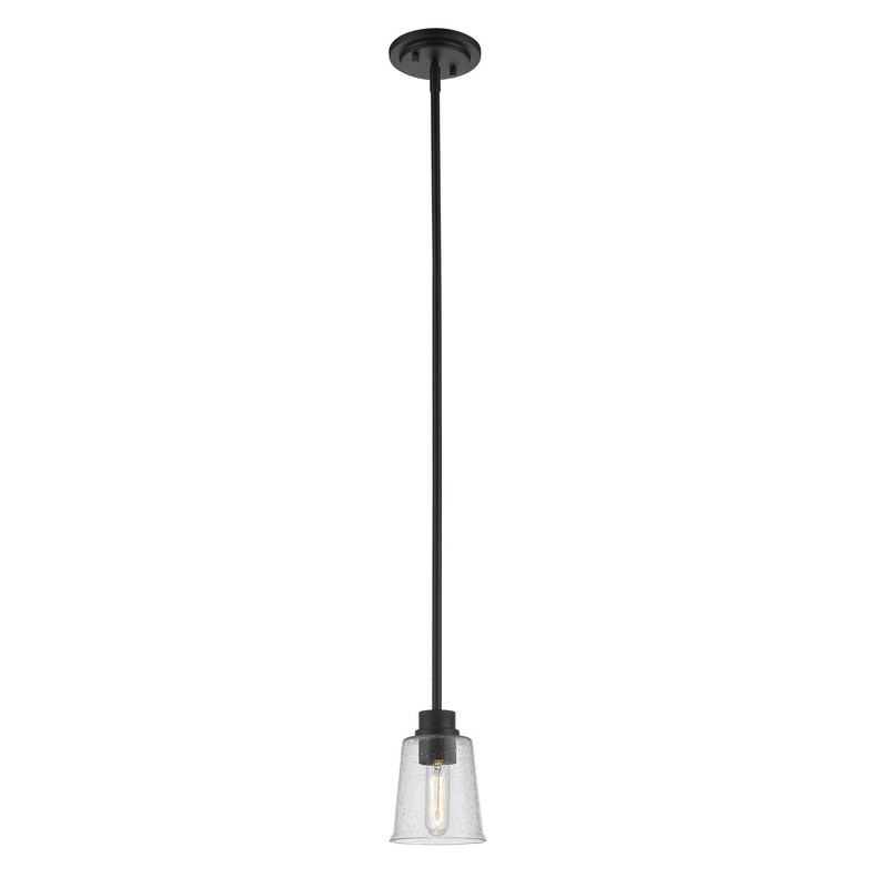 Z-Lite 464MP-MB Bohin One Light Mini Pendant, Matte Black