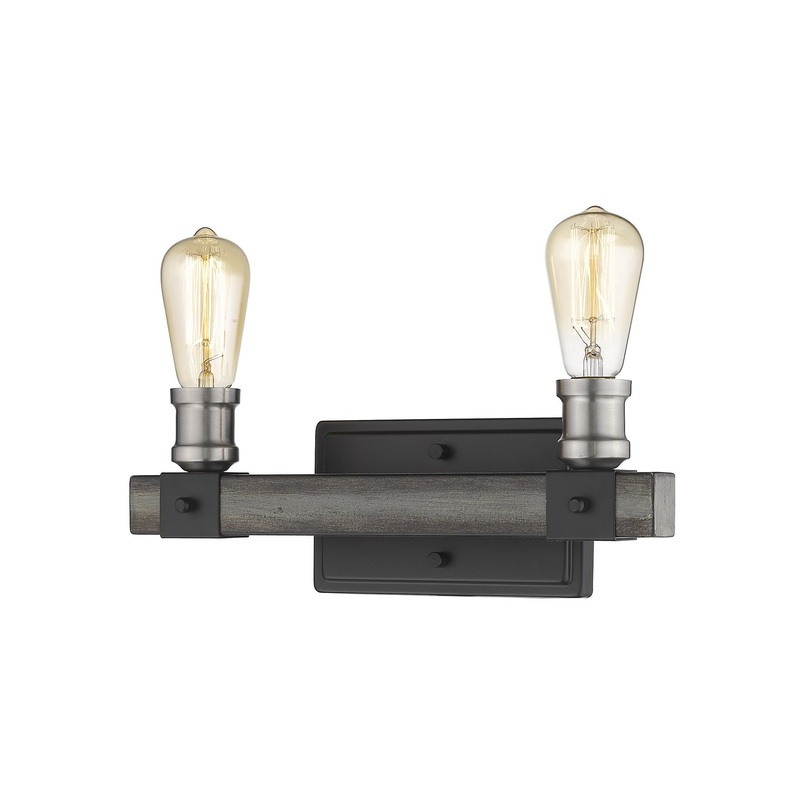 Z-Lite 472-2V-ABB Kirkland Two Light Vanity, Ashen Barnboard