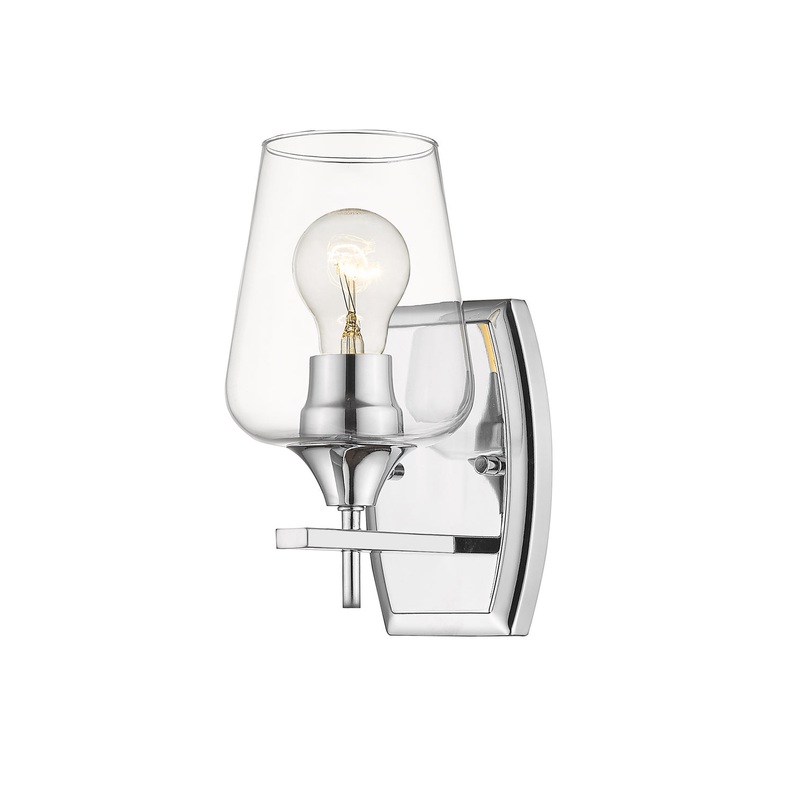 Z-Lite 473-1S-CH Joliet One Light Wall Sconce, Chrome