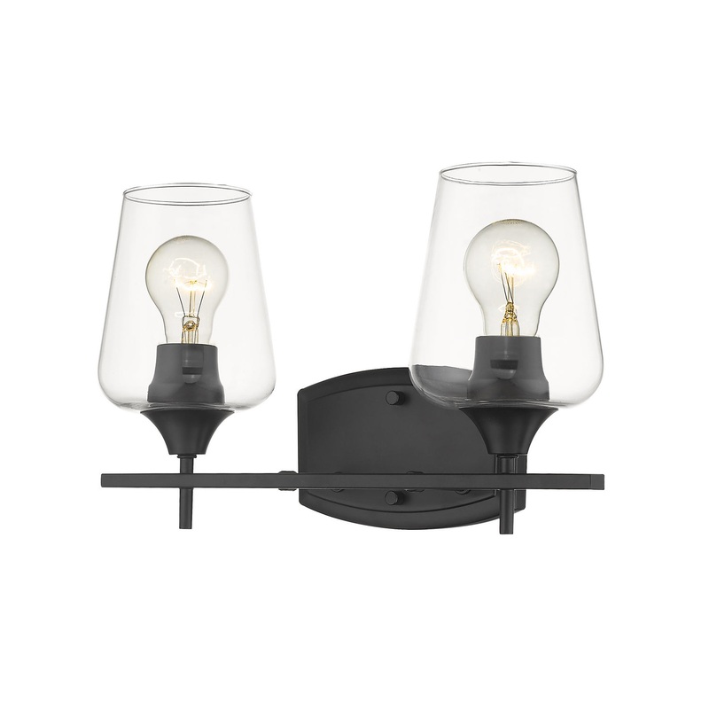 Z-Lite 473-2V-MB Joliet Two Light Vanity, Matte Black
