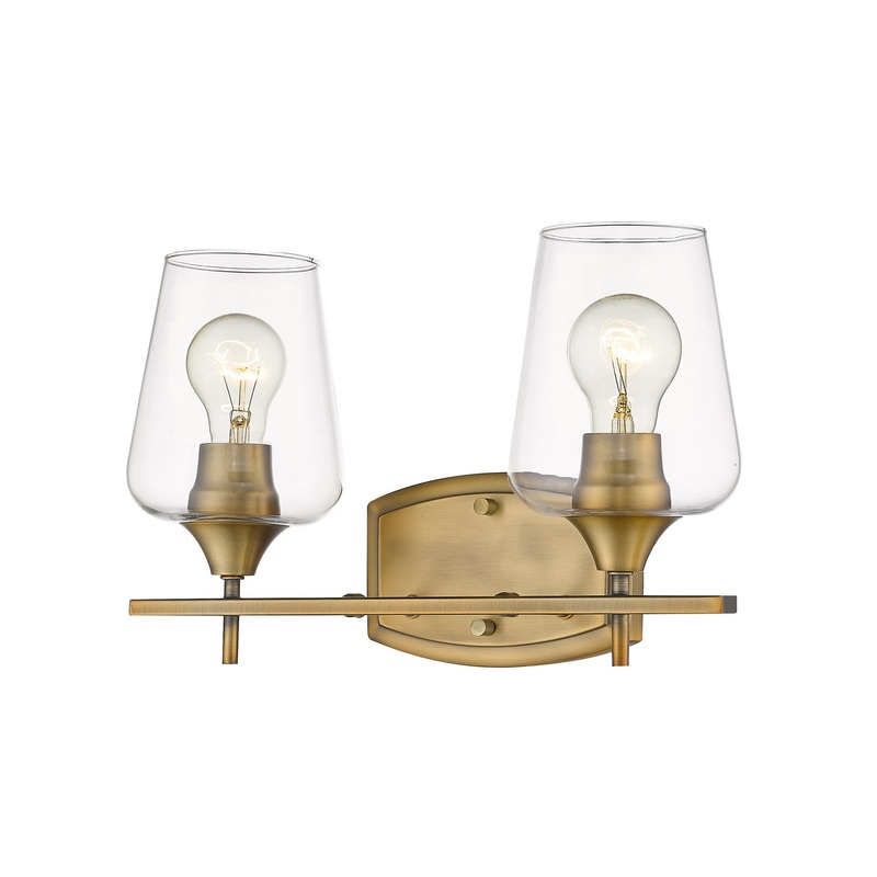 Z-Lite 473-2V-OBR Joliet Two Light Vanity, Olde Brass