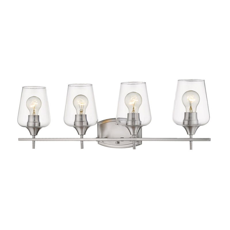 Z-Lite 473-4V-BN Joliet Four Light Vanity, Brushed Nickel