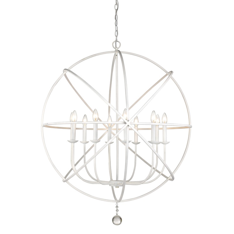 Z-Lite 458-36MW Tull Ten Light Chandelier, Matte White