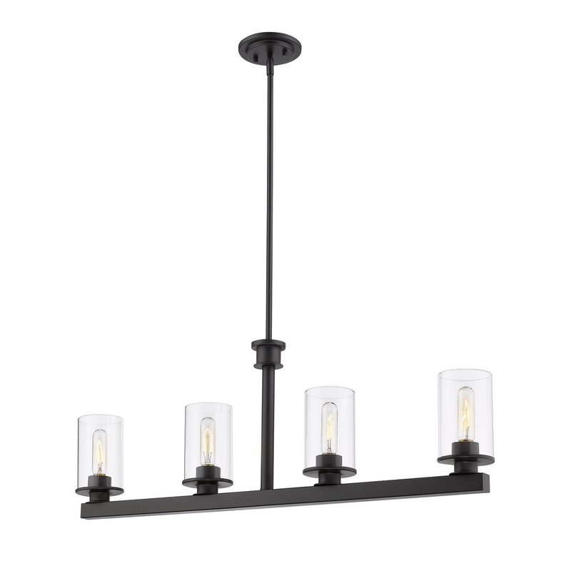 Z-Lite 462-4L-BRZ Savannah Four Light Island Pendant, Bronze