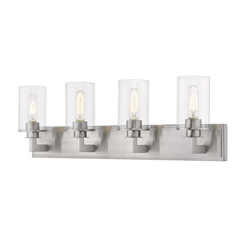 Z-Lite 462-4V-BN Savannah Four Light Vanity, Brushed Nickel