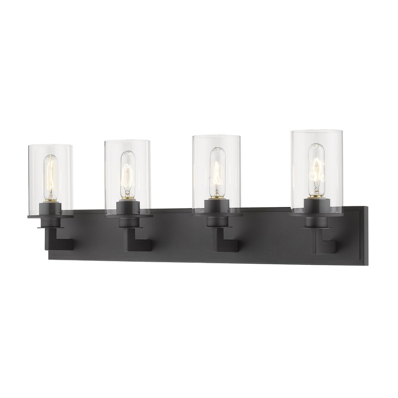 Z-Lite 462-4V-BRZ Savannah Four Light Vanity, Bronze