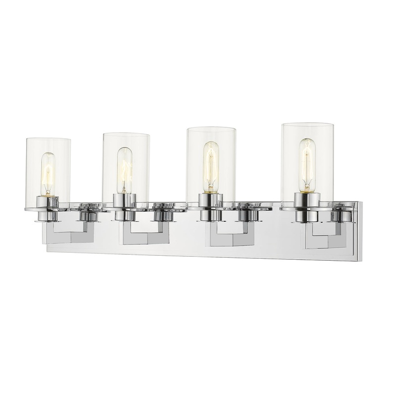 Z-Lite 462-4V-CH Savannah Four Light Vanity, Chrome