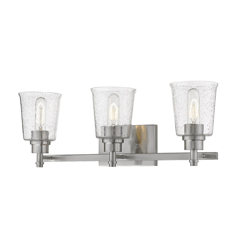 Z-Lite 464-3V-BN Bohin Three Light Vanity, Brushed Nickel