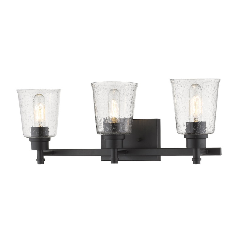 Z-Lite 464-3V-MB Bohin Three Light Vanity, Matte Black