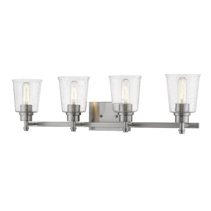 Z-Lite 464-4V-BN Bohin Four Light Vanity, Brushed Nickel