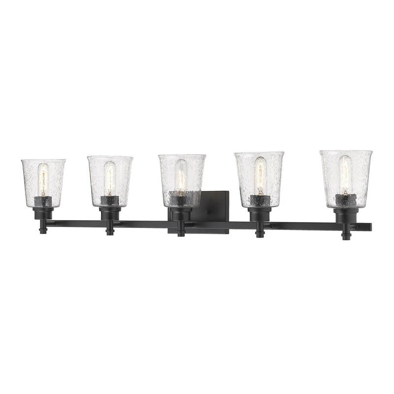 Z-Lite 464-5V-MB Bohin Five Light Vanity, Matte Black