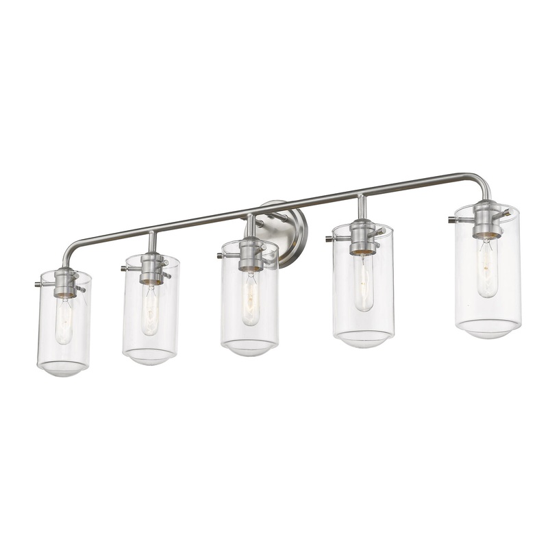 Z-Lite 471-5V-BN Delaney Five Light Vanity, Brushed Nickel