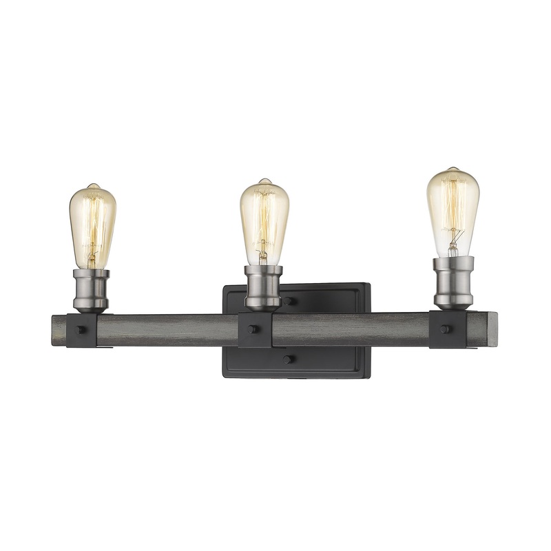 Z-Lite 472-3V-ABB Kirkland Three Light Vanity, Ashen Barnboard