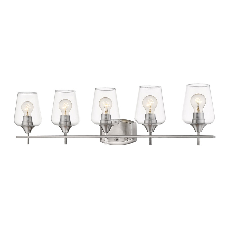 Z-Lite 473-5V-BN Joliet Five Light Vanity, Brushed Nickel