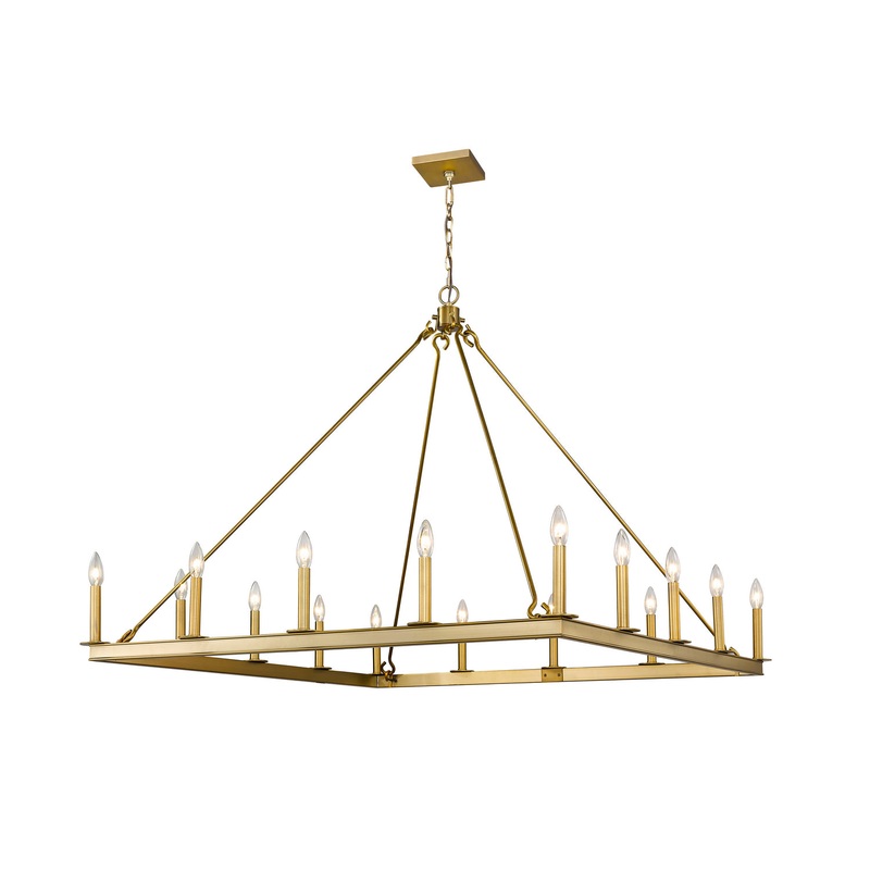 Z-Lite 482S-16OBR Barclay 16 Light Chandelier, Olde Brass