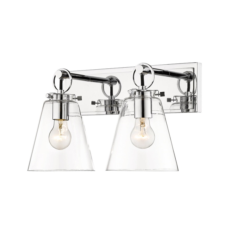 Z-Lite 483-2V-CH Harper Two Light Vanity, Chrome