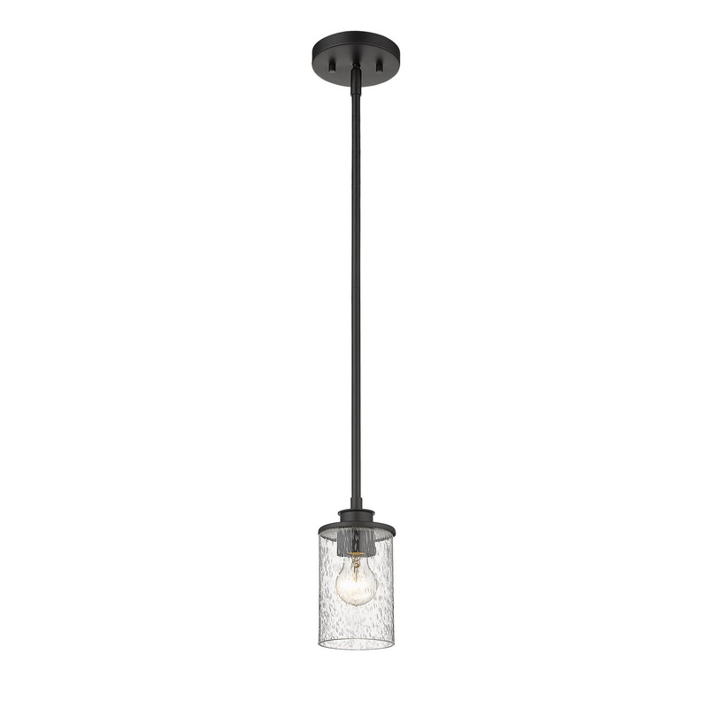 Z-Lite 492MP-MB Beckett One Light Mini Pendant, Matte Black
