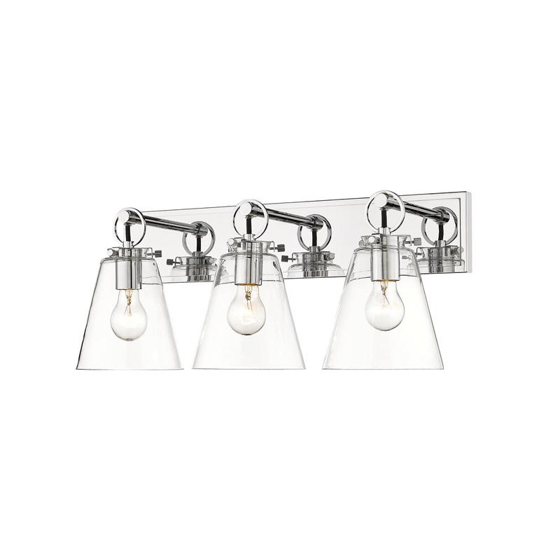 Z-Lite 483-3V-CH Harper Three Light Vanity, Chrome