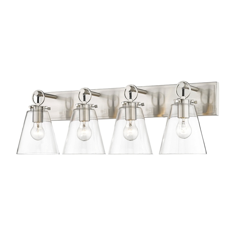 Z-Lite 483-4V-BN Harper Four Light Vanity, Brushed Nickel