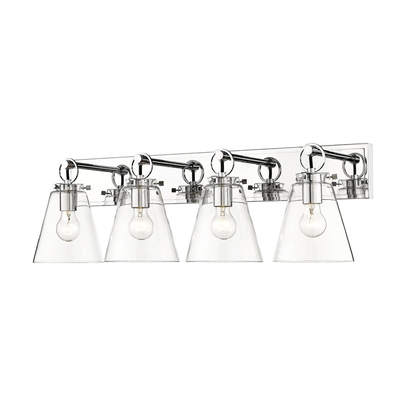 Z-Lite 483-4V-CH Harper Four Light Vanity, Chrome