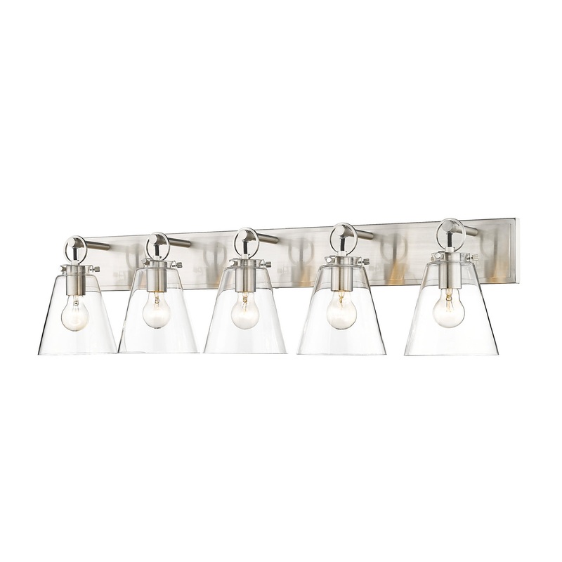 Z-Lite 483-5V-BN Harper Five Light Vanity, Brushed Nickel