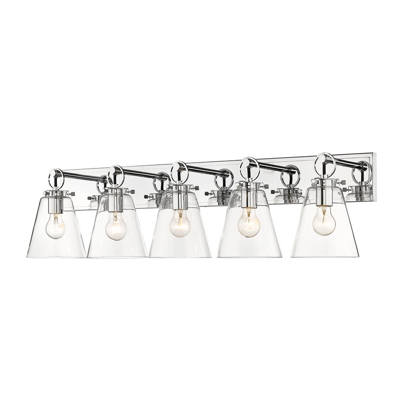 Z-Lite 483-5V-CH Harper Five Light Vanity, Chrome