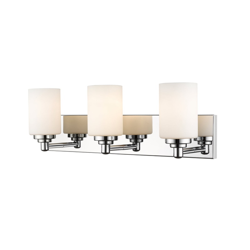 Z-Lite 485-3V-CH Soledad Three Light Vanity, Chrome