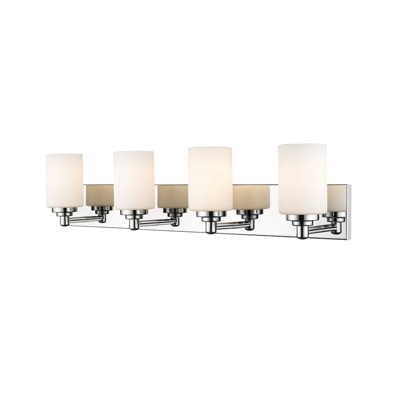 Z-Lite 485-4V-CH Soledad Four Light Vanity, Chrome