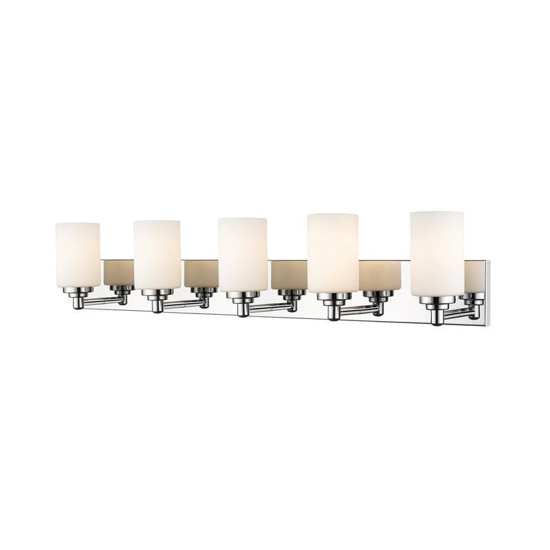Z-Lite 485-5V-CH Soledad Five Light Vanity, Chrome