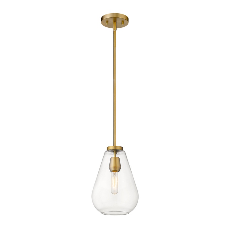 Z-Lite 488P8-OBR Ayra One Light Pendant, Olde Brass