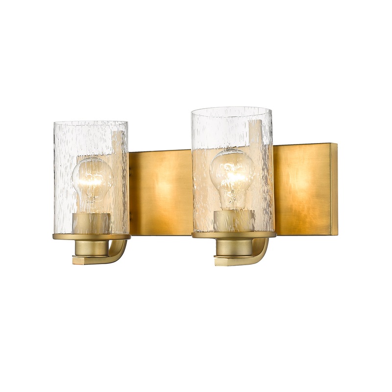 Z-Lite 492-2V-OBR Beckett Two Light Vanity, Olde Brass