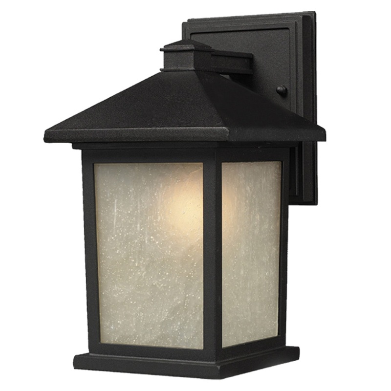 Z-Lite 507B-BK Holbrook One Light Outdoor Wall Sconce, Black