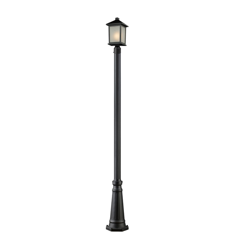 Z-Lite 507PHM-519P-BK Holbrook One Light Outdoor Post Mount, Black
