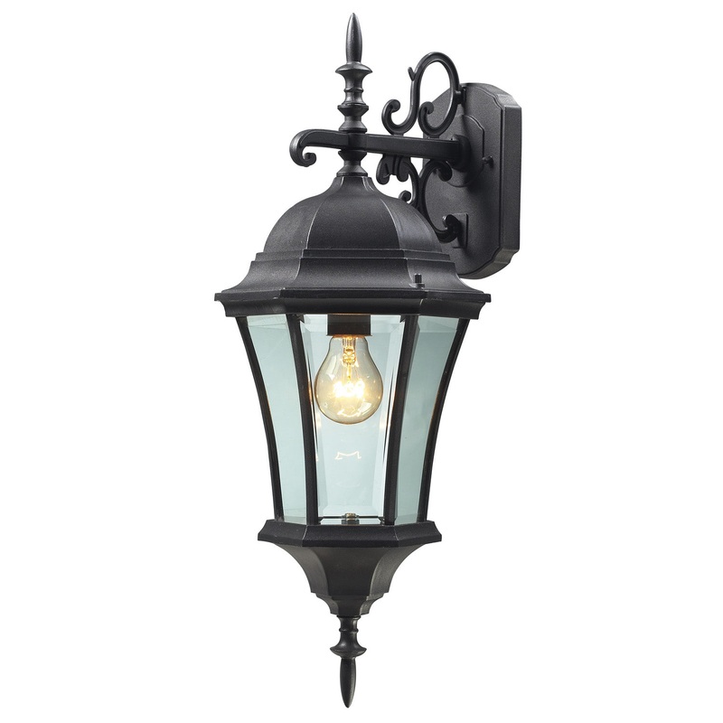 Z-Lite 522M-BK Wakefield One Light Outdoor Wall Sconce, Black